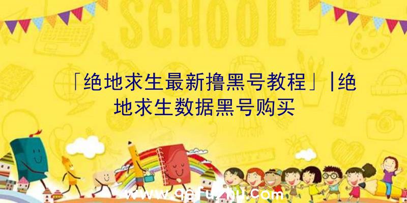 「绝地求生最新撸黑号教程」|绝地求生数据黑号购买